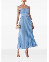 Willa - Lucie Pleated Midi Dress - Lyst