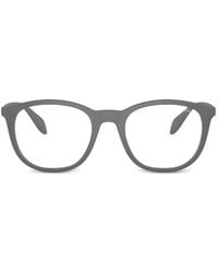 Emporio Armani - Clip-On Oval-Frame Sunglasses - Lyst