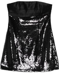 retroféte - Chentari Sequin Strapless Mini Dress - Lyst