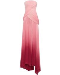 Oscar de la Renta - Robe Longue Ombr� En Soie - Lyst