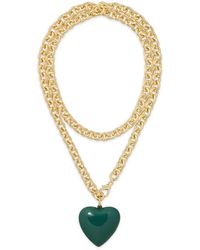 Roxanne Assoulin - The Big Puffy Heart-Charm Necklace - Lyst