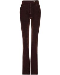 Ferragamo - High-waisted Slim-cut Trousers - Lyst