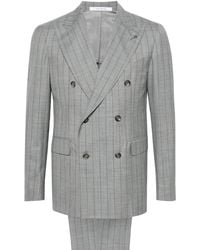 Tagliatore - Striped Double-breasted Suit - Lyst