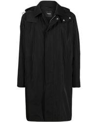 theory hooded coat