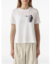 Max Mara - Logo-Print Short-Sleeve T-Shirt - Lyst