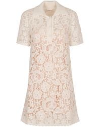 P.A.R.O.S.H. - Copper Cotton Mini Dress - Lyst