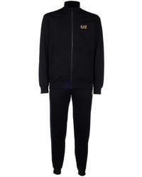 EA7 - Cotton Core Identity Tracksuit - Lyst