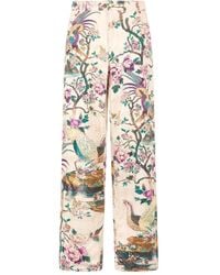 Roberto Cavalli - Jeans mit Blumen-Print - Lyst
