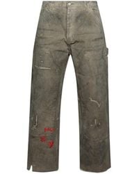 PALY - Been Thru It Waxed-Canvas Double-Knee Trousers - Lyst