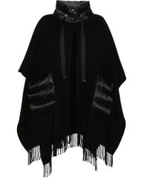 Herno - Wool And Nylon Cape - Lyst