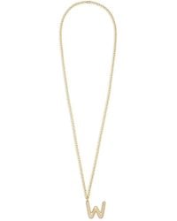 Roxanne Assoulin - Big Puffy Initial Necklace - Lyst