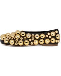 A.W.A.K.E. MODE - Dora Sphere-Embellished Ballet Flats - Lyst