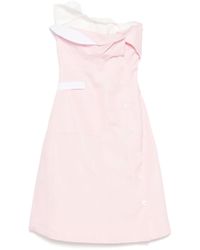 Miu Miu - Robe Courte À Design Superposé - Lyst