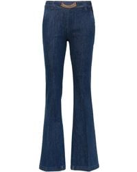 Liu Jo - Ausgestellte Jeans Mit Zierkette - Lyst