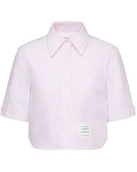 Thom Browne - Hemd mit Logo-Patch - Lyst