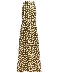ALÉMAIS - Robe Mi-Longue Ceinturée Paula À Pois - Lyst