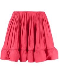 Lanvin - Ruffled Flared Miniskirt - Lyst