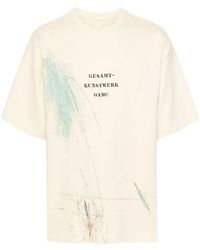 OAMC - Scribble Organic Cotton T-Shirt - Lyst