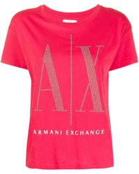 Armani Exchange - Logo-print Cotton T-shirt - Lyst