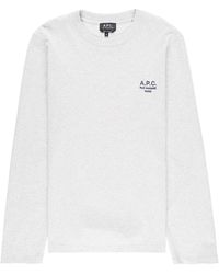 A.P.C. - Oliver Long-sleeve T-shirt - Lyst