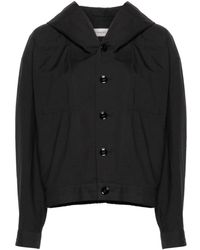 Lemaire - Cotton Blend Hooded Jacket - Lyst