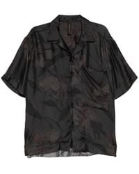 Giovanni Cavagna - Floral-Printed Short-Sleeve Shirt - Lyst