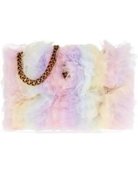 Kurt Geiger - Mini Kensington Chain-Strap Ruffled Shoulder Bag - Lyst