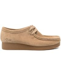 Clarks - Wallabee Suede Lace-Up Derby Shoes - Lyst