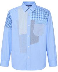 Junya Watanabe - Patchwork-Design Long-Sleeve Shirt - Lyst