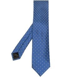Brioni - Geometric-Pattern Silk Tie - Lyst
