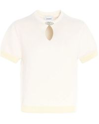 Barrie - Rhinestone-Embellished Keyhole Top - Lyst