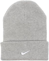 Nike - Embroidered-logo Ribbed-knit Beanie - Lyst