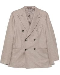 Caruso - Aida Double-Breasted Buttoned Blazer - Lyst