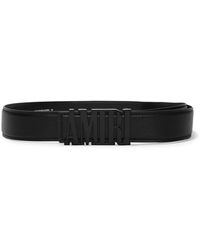 Amiri - Logo-Lettering Leather Belt - Lyst