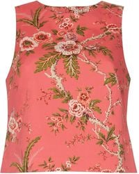 Cara Cara - Top sin mangas con estampado floral - Lyst