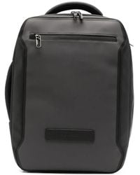 Piquadro - Logo-Plaque Zip-Fastening Backpack - Lyst