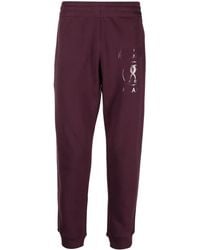 Moschino - Logo-Print Cotton Track Pants - Lyst