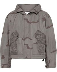 Marine Serre - Camouflage-print Hooded Jacket - Lyst