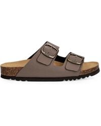 Scholl - Josephine Buckle-Fastening Double-Strap Slides - Lyst
