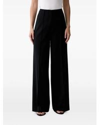 DKNY - Pressed-Crease Wide-Leg Trousers - Lyst