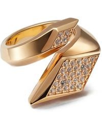 Versace - Blade Crystal Ring - Lyst