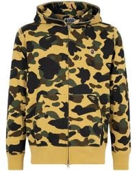 A Bathing Ape - 1St Camo One Point Full-Zip Hoodie - Lyst