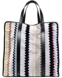Missoni - Zigzag-Woven Tote Bag - Lyst