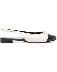Tory Burch - Cap-Toe Slingback Ballet Flats - Lyst