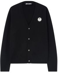 Palm Angels - Logo-Patch V-Neck Cardigan - Lyst
