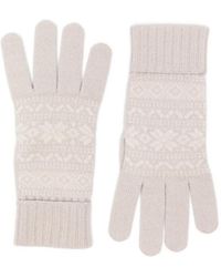 Eleventy - Fair Isle-Knit Ribbed-Cuff Gloves - Lyst