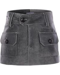 VAQUERA - Pocket Button Mini Skirt - Lyst