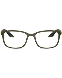Prada Linea Rossa - Rectangle-Frame Glasses - Lyst