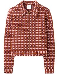 St. John - Geo Jacquard-pattern Jacket - Lyst