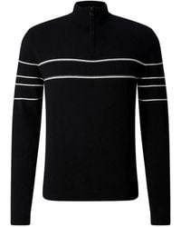 Bogner - Kuno Stripe-Detail Half-Zip Sweater - Lyst